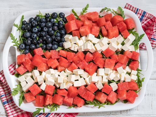 This red, white and blue dish is perfect for your 4th of July feast