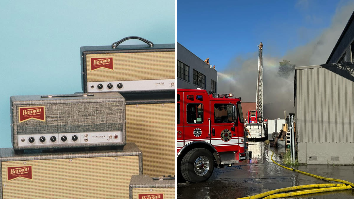 Benson Amps narrowly avoids fire that threatened one of its warehouses