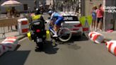 Tour de France: Jack Bauer taken down in crash involving team car and motorbike