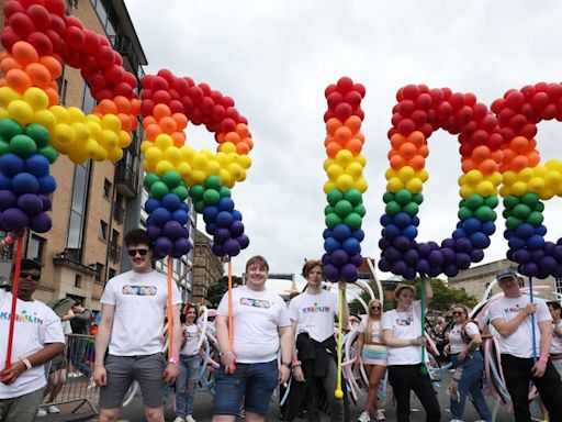 Crowds gather in Belfast for Pride parade