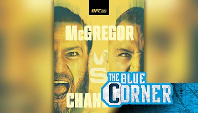 Conor McGregor vs. Michael Chandler UFC 303 poster features yellow yelling faces