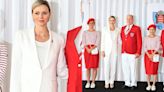 Princess Charlene Suits Up in Monochrome White Look for Monaco’s Olympic Team Presentation Ahead of the Paris 2024 Games