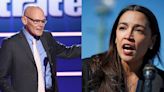 AOC zings Dem strategist James Carville for ‘preachy females’ remark: ‘Maybe he should start a podcast’