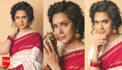 Meenakshi Seshadri on Indian 'shringaar', simplicity of saree: 'Intrinsic to culture of feminity' | Hindi Movie News - Times of India