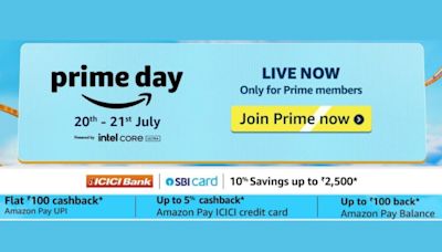 Amazon Prime Day sale: Electronics, fashion, beauty, groceries, home, books and all product deals