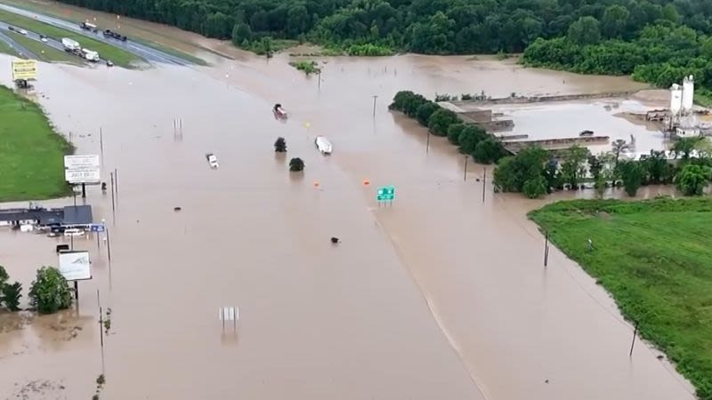 Young boy dies in Texas floodwaters as authorities make more than 200 rescues across state