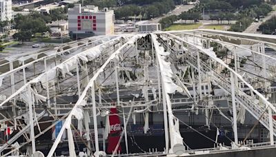 Rays say it may take 'weeks' to fully assess damage at Tropicana Field, after Milton struck region