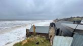 Homes on cliff edge evacuated amid fears they could plunge into sea during storm