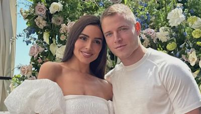 Christian McCaffrey Defends Wife Olivia Culpo After Critic Says Her Wedding Dress Has 'No Personality’