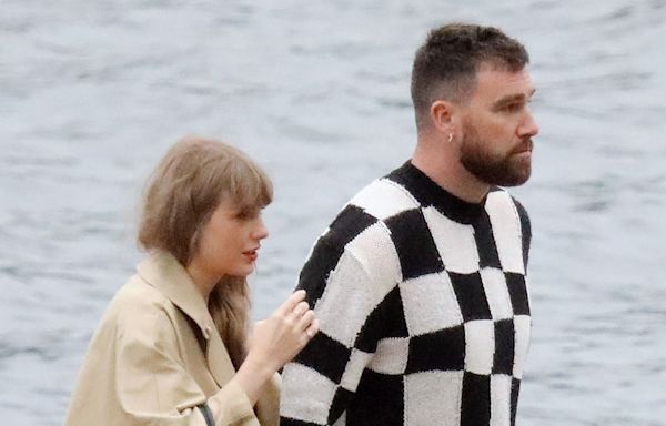Taylor Swift and Travis Kelce Share a Kiss During Lake Como Date: Pics
