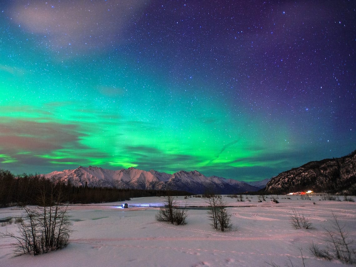 10 photos of the Northern Lights dazzling in the night sky across the US and Europe caused by massive geomagnetic storm