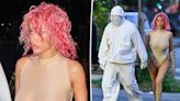 Bianca Censori debuts pink hair transformation in Paris with Kanye West