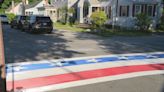 Newly painted patriotic crosswalks in Riverside vandalized