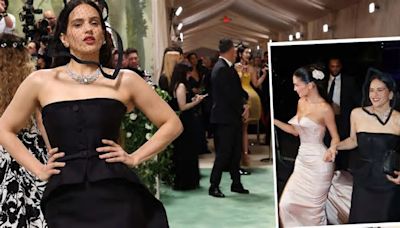 La divina foto de Rosalía y Kylie Jenner, agarradas de la mano: llegada feliz al hotel tras la gala MET