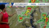 Isolated chance of showers and thunderstorms in Maryland