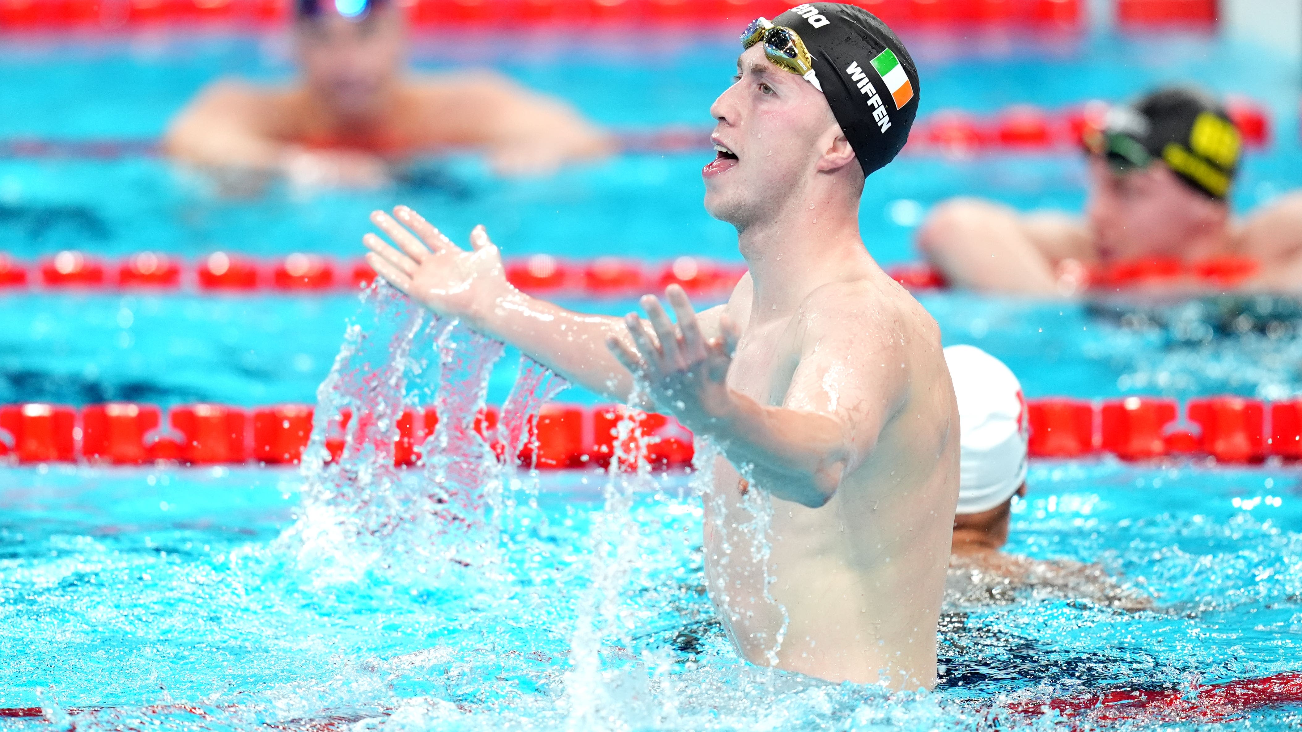 Daniel Wiffen claims stunning gold medal win for Ireland in men’s 800m freestyle