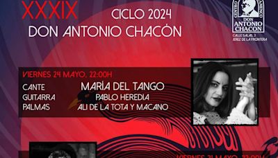 María del Tango abre este viernes 24 el Ciclo 2024 de Don Antonio Chacón