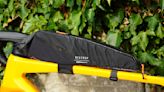 Restrap Race Top Tube Bag review - plenty of storage space without getting in the way of your knees