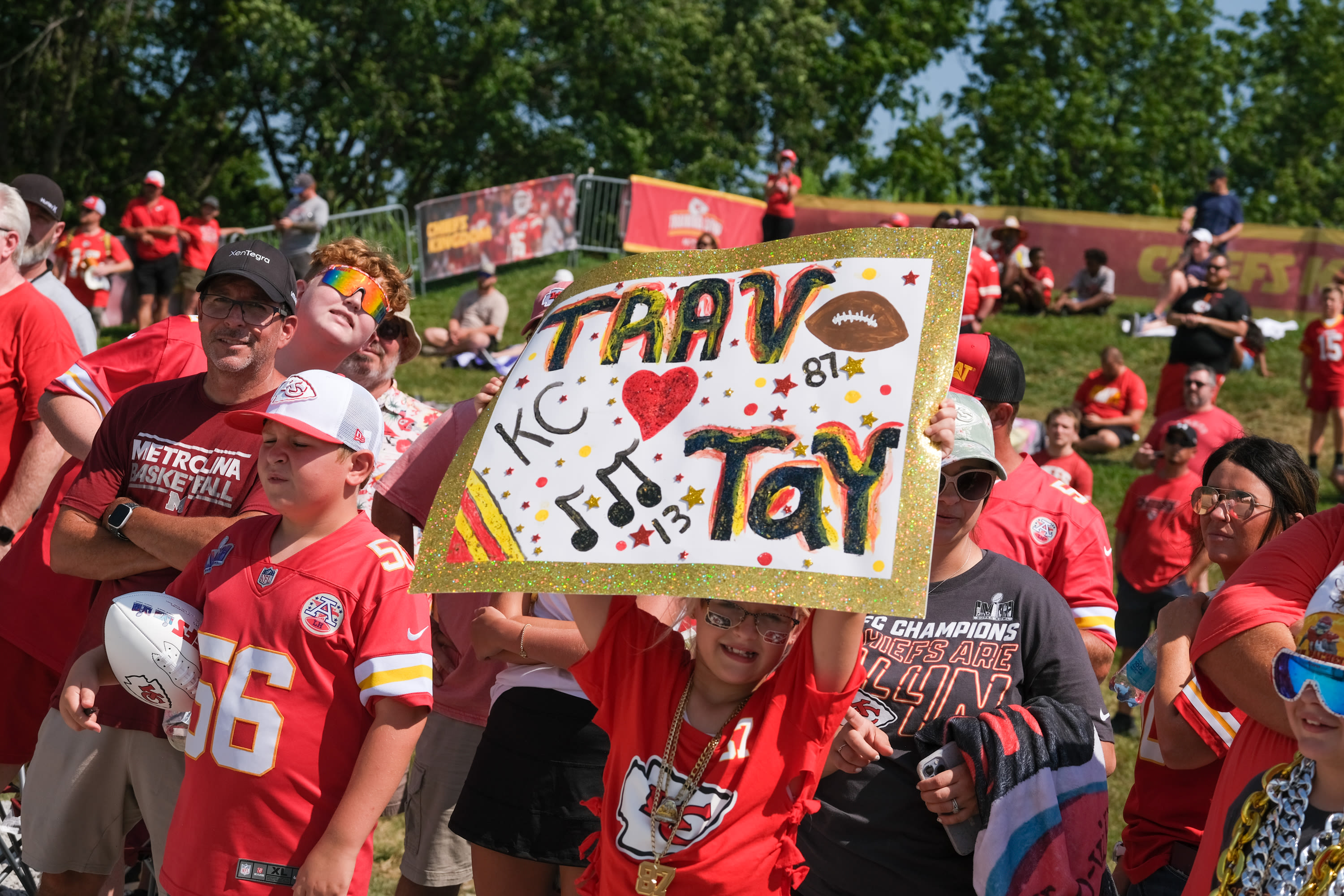 Swifties report for Chiefs training camp. It may never be the same.