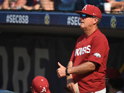 How far did Arkansas fall in new USA TODAY Sports baseball coaches poll?