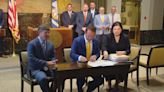 Louisiana Gov. Jeff Landry signs insurance bills at ceremony