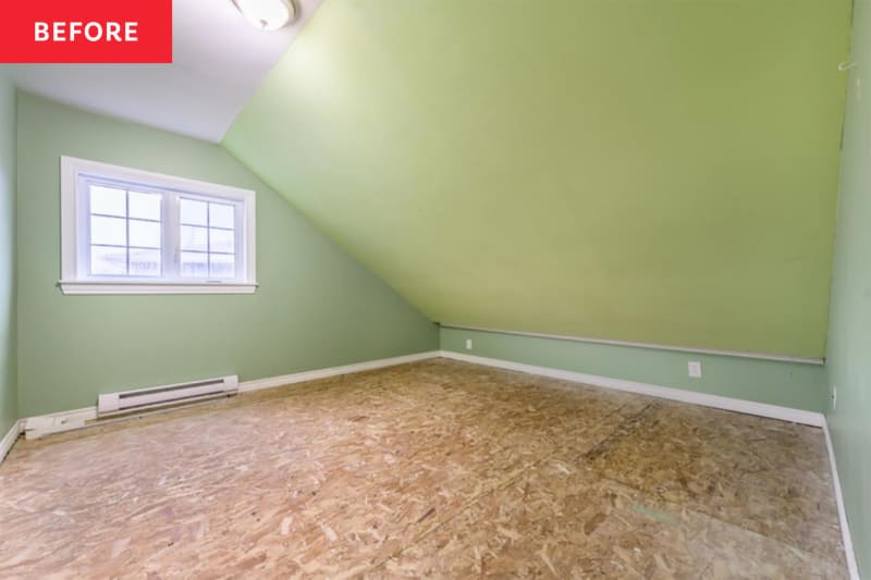 New Paint and Built-ins Transform an "Awkward" Loft into a Cozy Bedroom