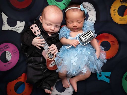 Babies Named Johnny Cash and June Carter Get Joint Photoshoot After They're Born on Same Day (Exclusive)