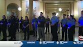Kansas law enforcement honors fallen officers with candlelight vigil at the Capitol