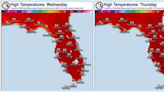 Get ready for near record high temperatures this week in Florida