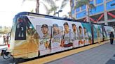 MTS, Padres unveil new trolley wrap to promote public transit on gamedays