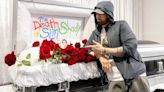 Inside Eminem's Grim Slim Shady funeral pop up as he jets to London for party