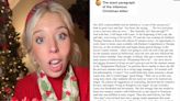 Woman shares the 'passive aggressive' Christmas card she says her mother sent to 500 people the year she got divorced, outlining the nitty-gritty details of her breakup