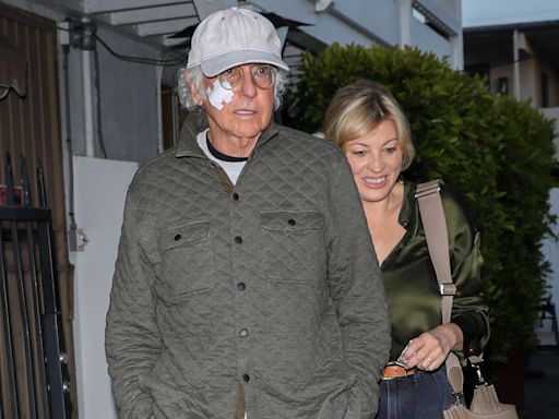 Larry David Wears Bandage on His Face During Dinner Date with Wife Ashley Underwood in Los Angeles