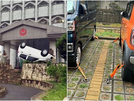 沖繩人「防颱1動作」不怕愛車被吹翻 網友大讚