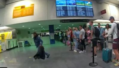 CPD releases body camera video of machete wielding man arrested at Cleveland Hopkins International Airport