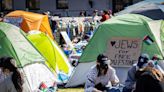 Pro-Palestinian protesters camp in tents at 40 top US universities