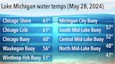 High waves on Lake Michigan Wednesday—and the coolest weather in two weeks…