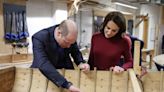 Duke and Duchess of Cornwall learn about boat restoration during trip to county