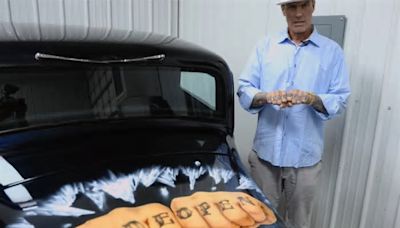 Vanilla Ice Shows Off Car That Has His Portrait Airbrushed on the Tailgate