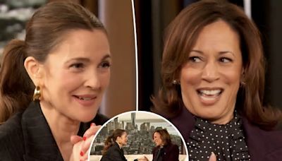 Drew Barrymore tells Kamala Harris she needs to be ‘Momala of the country’ in ‘cringe’ interview