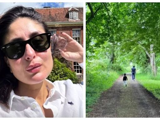 Kareena Kapoor gives a sneak peek into Saif Ali Khan's Father's Day celebration with Taimur and Jeh from UK; shares her mandatory selfie - See photos - Times of India