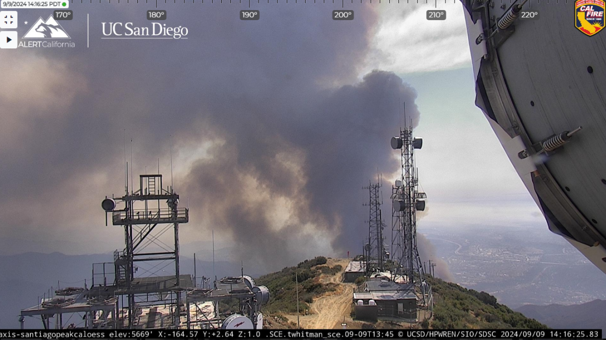 Trabuco Canyon Airport Fire burning in Orange County