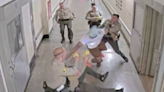 Wild video shows moment inmate attacks deputy with makeshift knife