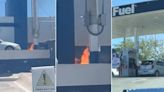 Captan incendio en gasolinera de la José María Iglesias