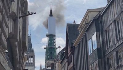 法國盧恩大教堂失火及時撲滅 民眾憂重演聖母院慘劇
