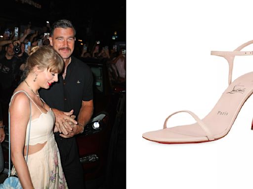 Taylor Swift Slips Into Neutral Christian Louboutin Sandals for Date Night With Travis Kelce in New York