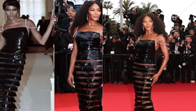 Naomi Campbell stuns in vintage Chanel gown in Cannes