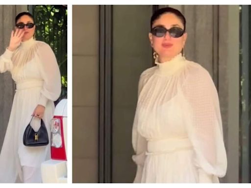 Kareena Kapoor stuns in cottagecore maxi dress, twins with her son Taimur