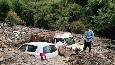 On day one, monsoon pours misery; debris, sludge damage buildings, vehicles in Shimla