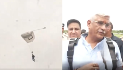 WATCH | Tourism Minister Dives into Action on World Skydiving Day in Haryana’s Narnaul
